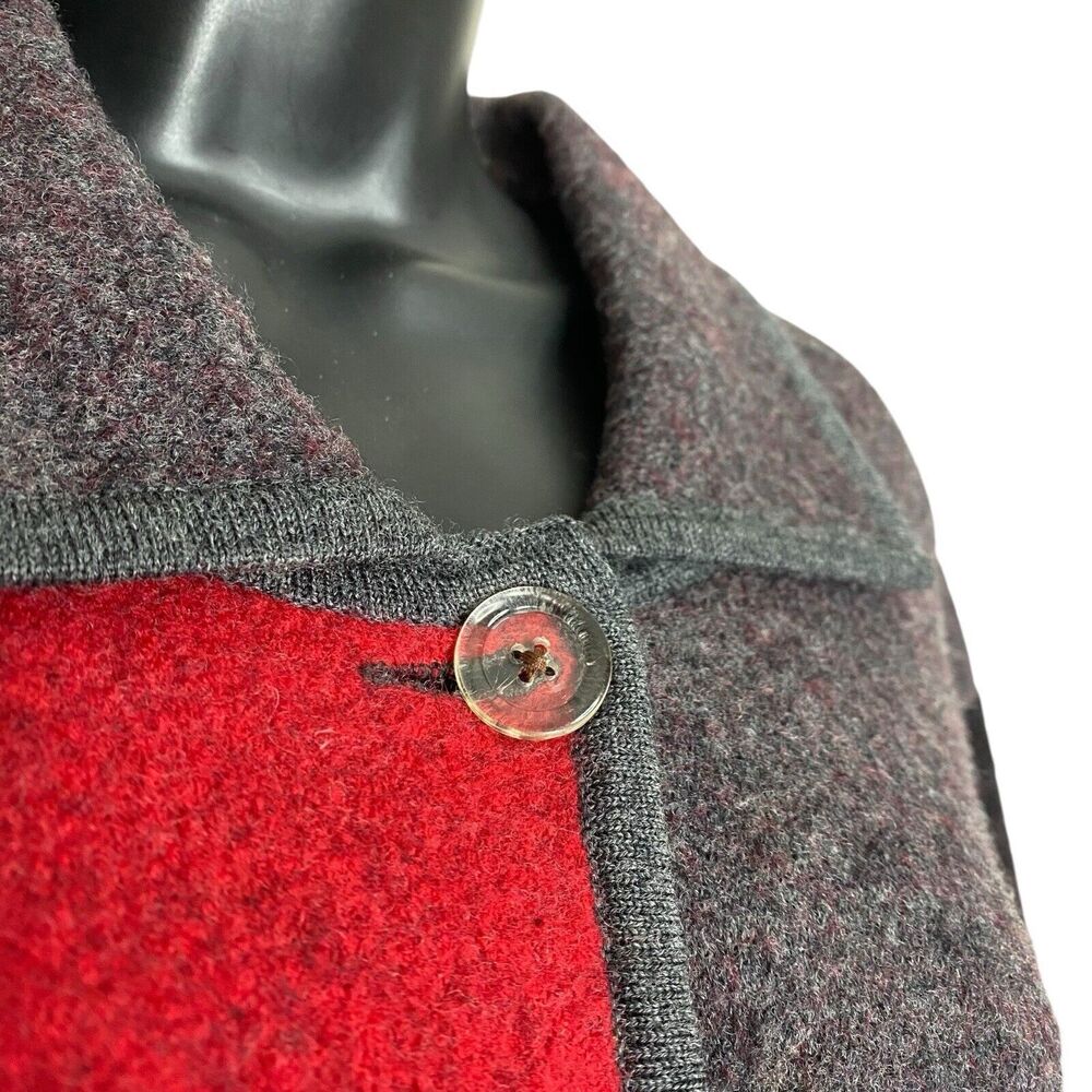 Vtg Liz Claiborne Cardigan Sweater Womens 1X Petite Wool Artsy Boho Cottagecore - Picture 11 of 15